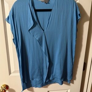 Vince Women's Sky Blue Drape Blouse